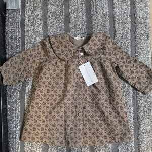 Charming Brown Floral Kids Top